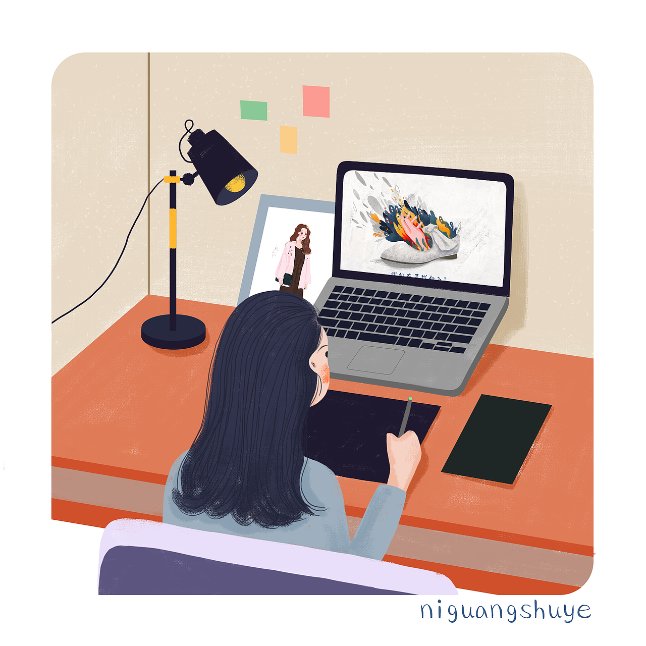 日常插画（一）（图ZMTA0MTM0OTgw） - 商业插画 - 站酷设计师niguangshuye原创素材 - 站酷ZCOOL