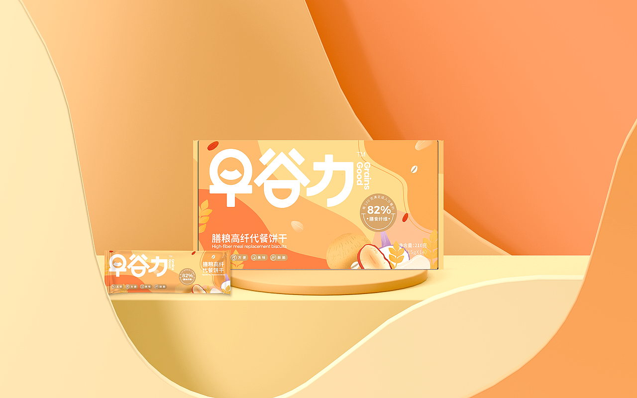 早谷力麦片产品系列包装设计|代餐饼干包装设计（图ZMjQ3OTAzODU2） - 包装 - 站酷设计师之木设计原创素材 - 站酷ZCOOL