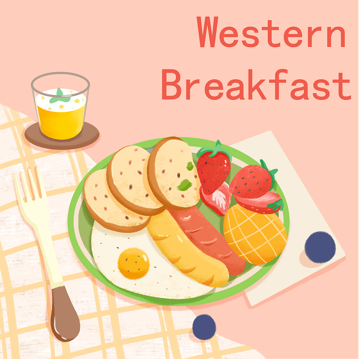 美食插画（图ZMjU4Njk1MDAw） - 商业插画 - 站酷设计师艺籽er原创素材 - 站酷ZCOOL