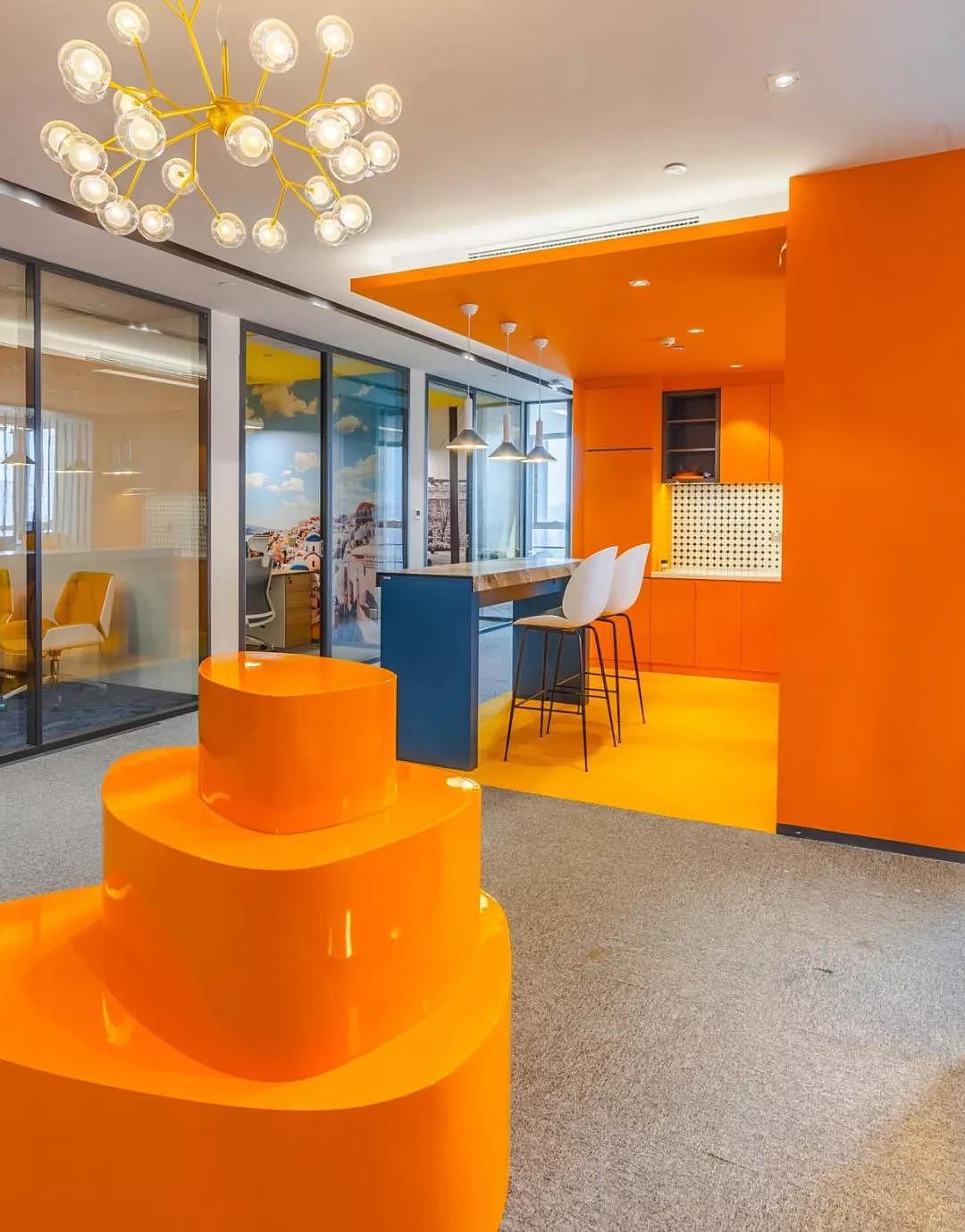 色彩“点亮”空间 | 蓝橙办公室