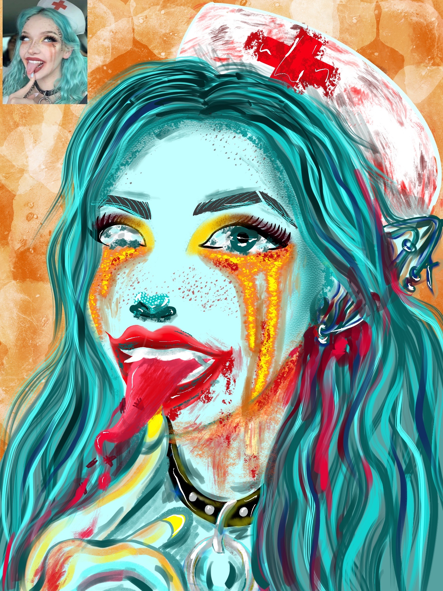 怪诞头像|插画|其他插画|小精铃394 - 原创作品 - 站酷 (zcool)