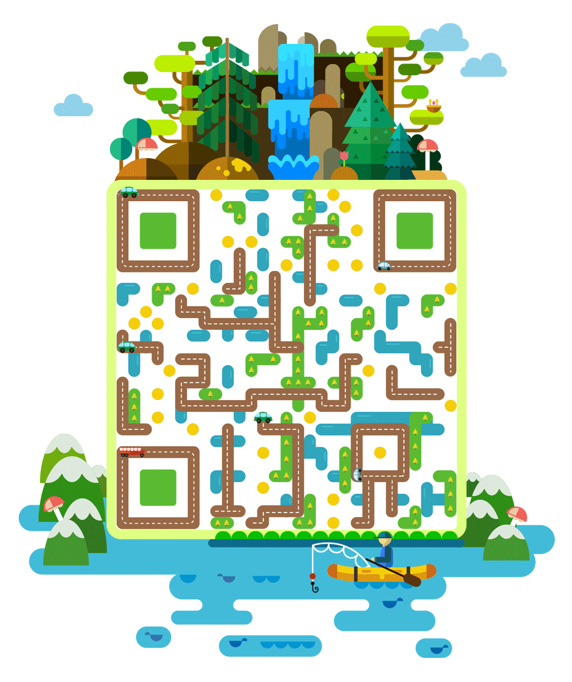 2.5D立体动效二维码设计(图ZMTc3ODY3NzM2) - 绘本 - 站酷设计师甜歆原创素材 - 站酷ZCOOL