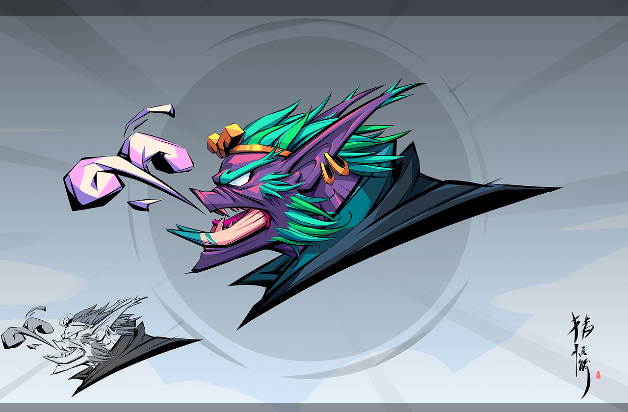 最新创作《西行记》图集~~西游题材个性画风！！（图ZMTkyNTIwMTQ0） - 游戏原画 - 站酷设计师MA绍平原创素材 - 站酷ZCOOL