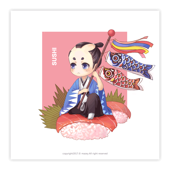 日系Q版（图ZMTA5MDUxNDg0） - 艺术插画 - 站酷设计师麦籽MAZEY原创素材 - 站酷ZCOOL