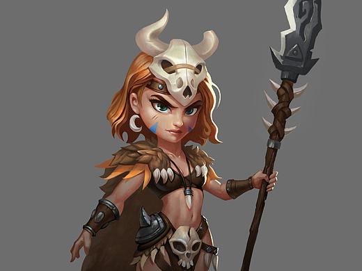 q版女野人（个人主页-ZNTc0ODUyNzI=） - 游戏原画 - 站酷设计师苏森原创素材 - 站酷ZCOOL