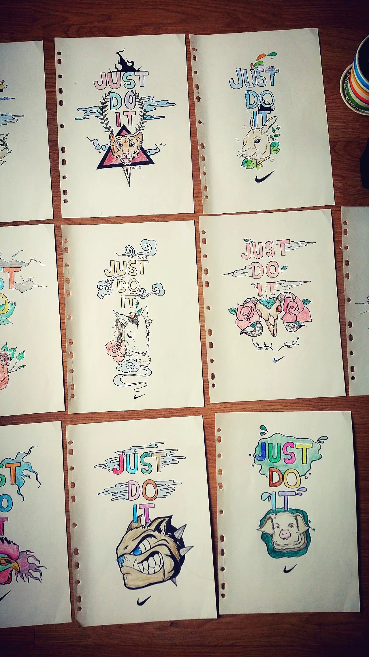 NIKE插画系列/JUST DO IT 完结整理