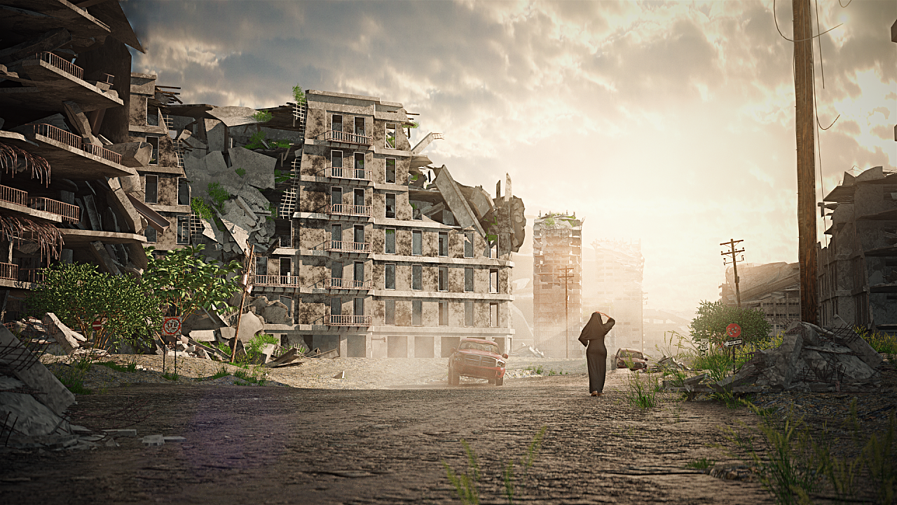 远离战争,珍爱生命,一组末日场景