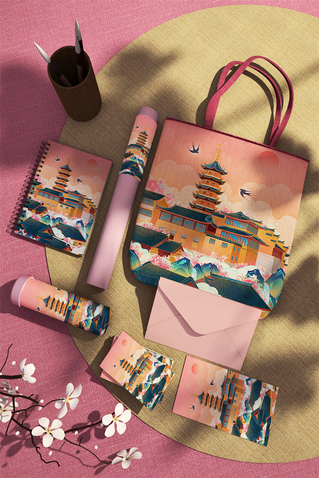 梦回金陵｜南京四景（图ZMjI5NDg3Njgw） - 商业插画 - 站酷设计师插画师远妄原创素材 - 站酷ZCOOL