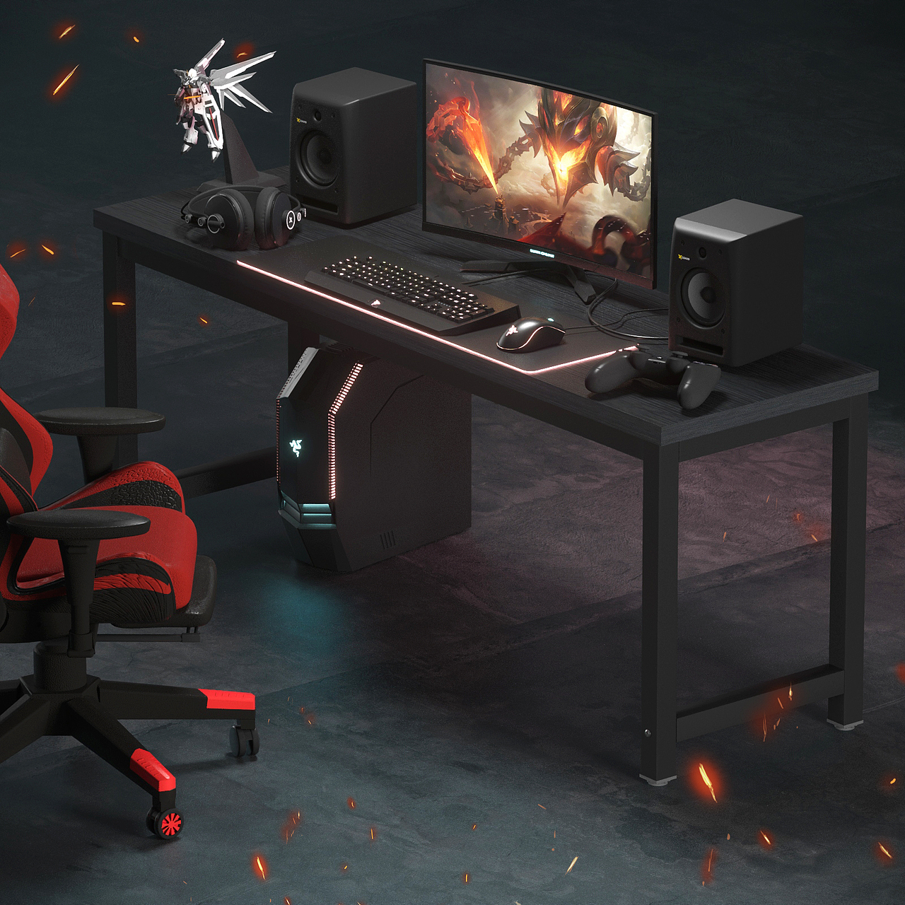 亚马逊桌椅场景建模渲染