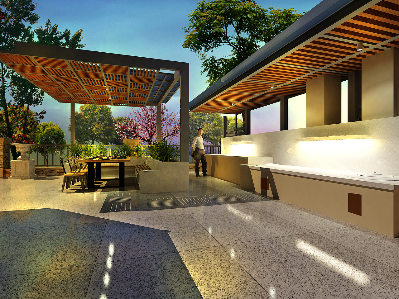 别墅庭院（图ZMTk4MDk0NDY0） - 景观设计 - 站酷设计师北京国科天创原创素材 - 站酷ZCOOL