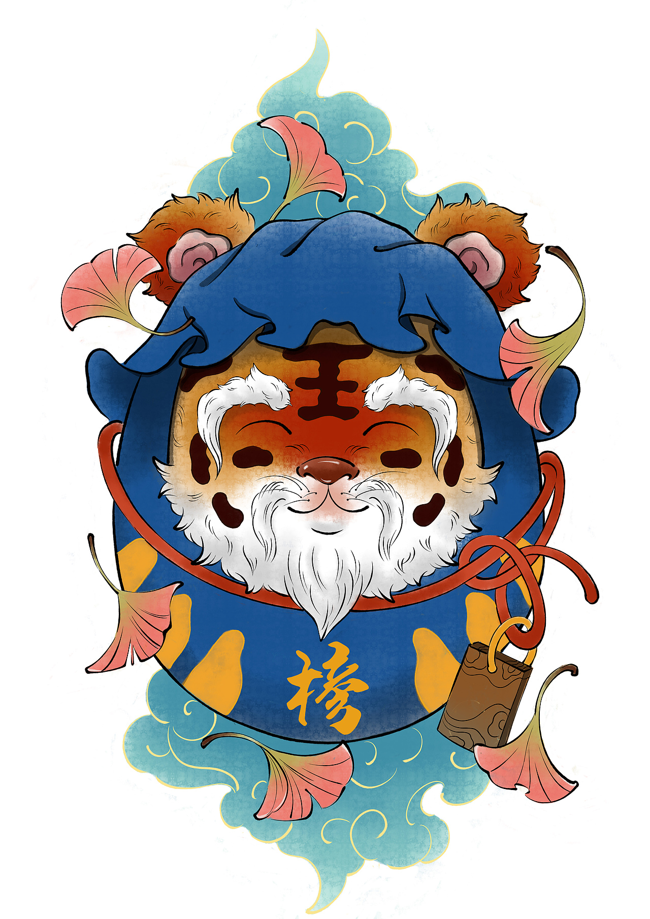 达摩虎（图ZMjg2MTY4Mzk2） - 商业插画 - 站酷设计师芥末小鱼干原创素材 - 站酷ZCOOL
