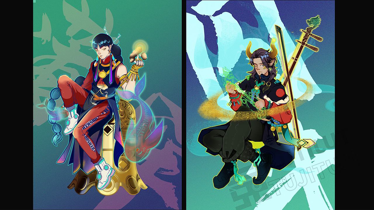 2020插画作品总结（图ZMjM4MjQ3OTky） - 商业插画 - 站酷设计师星期二的兔基原创素材 - 站酷ZCOOL