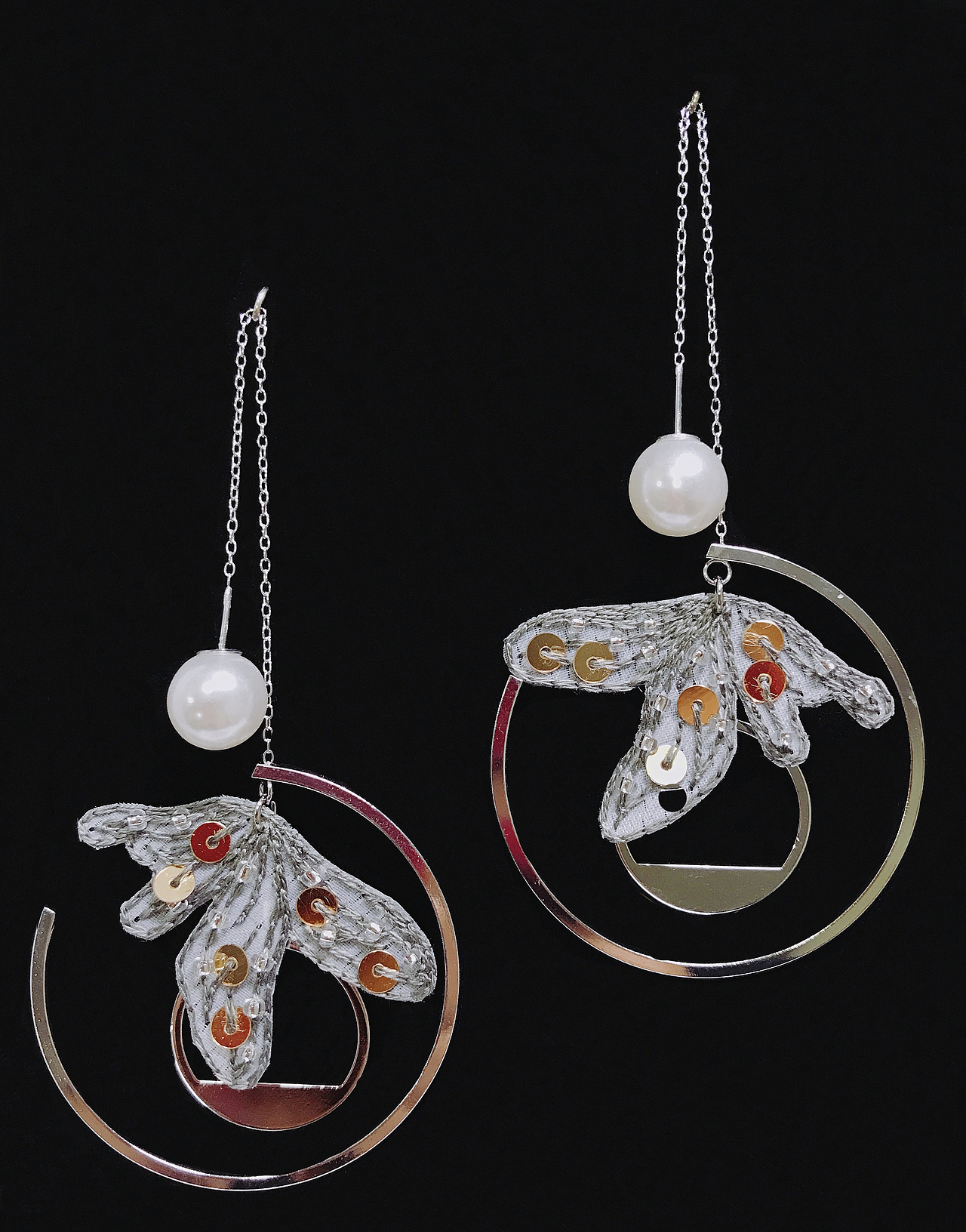 镶饰-純手工刺繡-可拆换耳飾（图ZMTQwMTI0NDgw） - 首饰设计 - 站酷设计师劉阿冰原创素材 - 站酷ZCOOL