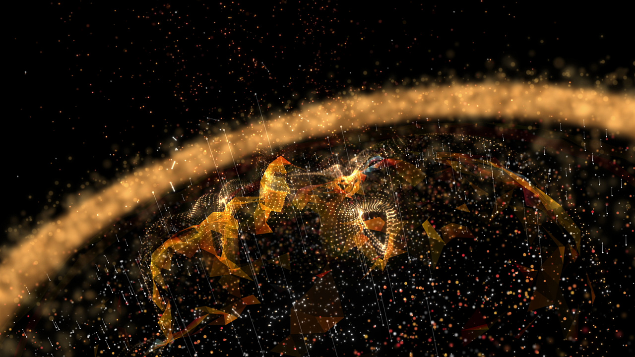 《ae粒子特效飞天人》