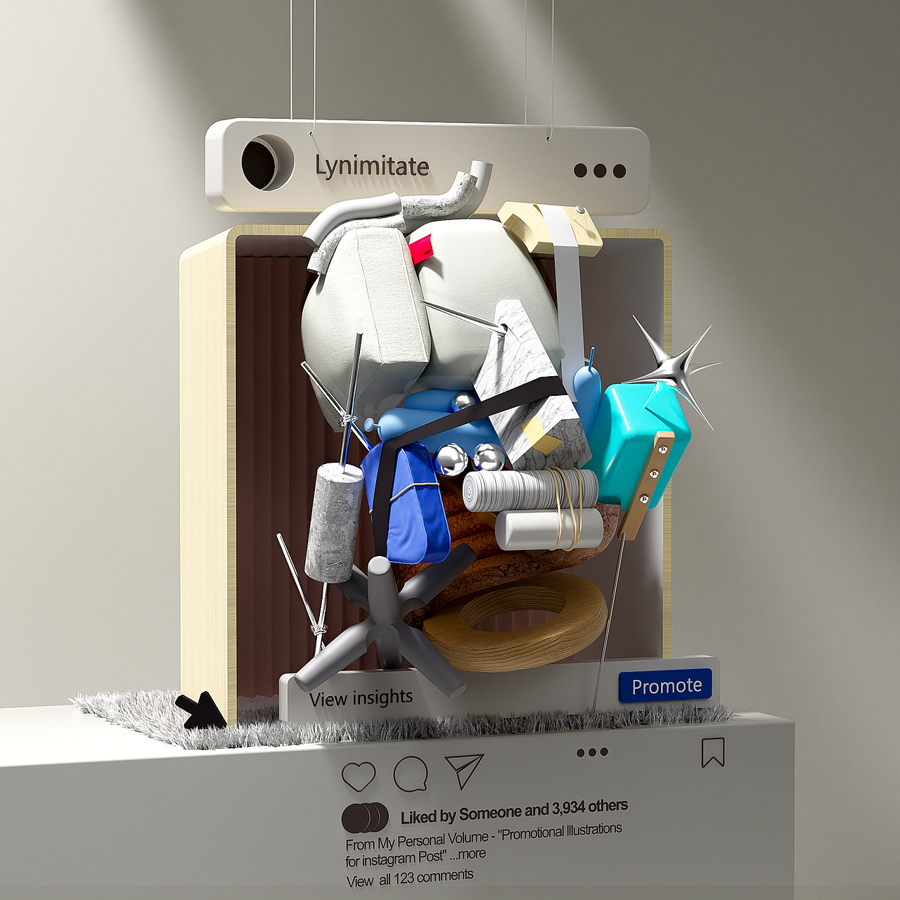 C4D练习（图ZMjg2MzEyOTEy） - 场景 - 站酷设计师汀n3原创素材 - 站酷ZCOOL