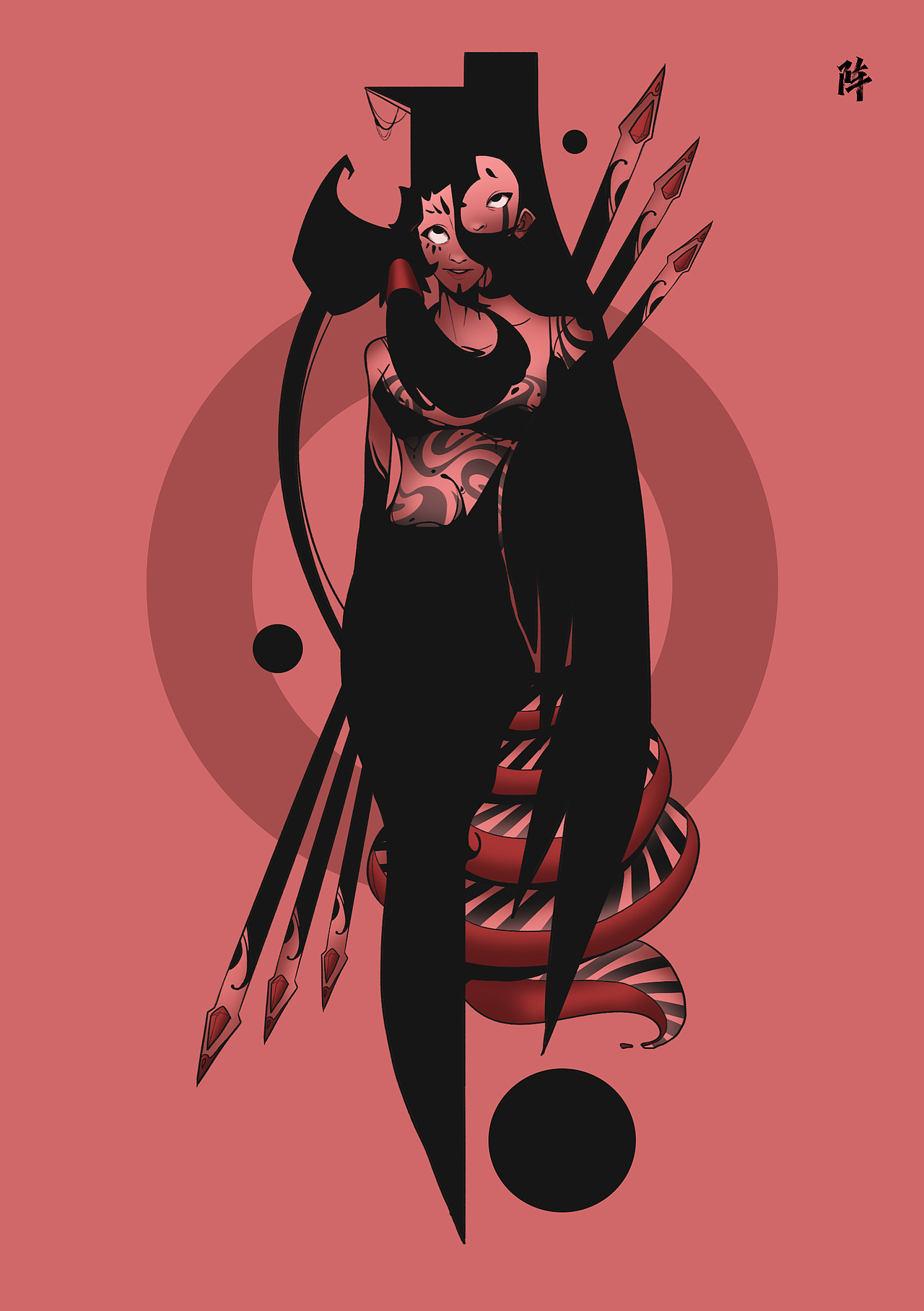 柴霖霖插画作品-九火宫系列-永巷女巢