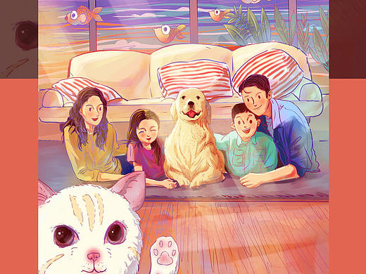 陽(yáng)光小屋（個(gè)人主頁(yè)-ZNDUzNzMzMDA=） - 商業(yè)插畫 - 站酷設(shè)計(jì)師時(shí)間靜止蛙原創(chuàng)素材 - 站酷ZCOOL