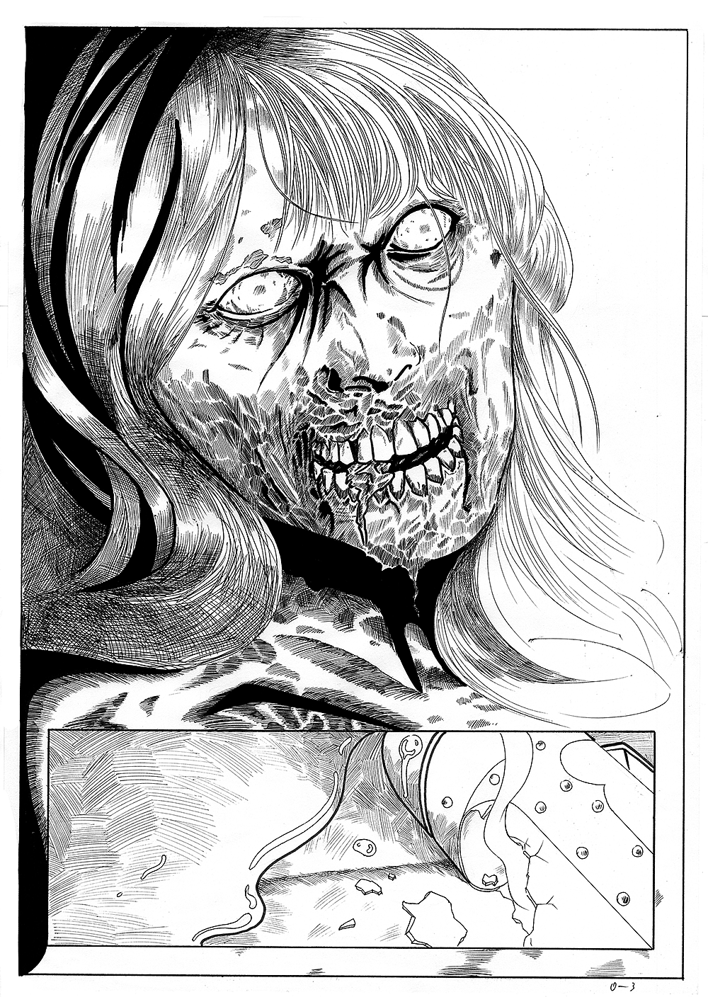 【黑暗之潮】之前的漫画线稿（图ZNTQ5ODEyMDQ=） - 单幅漫画 - 站酷设计师推拉原创素材 - 站酷ZCOOL