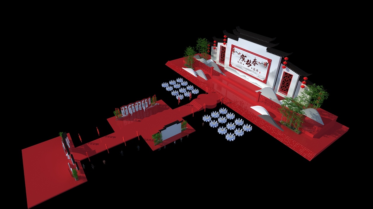 古典舞美设计|空间|舞台美术|桃桃星冰乐 - 原创作品 - 站酷 (zcool)