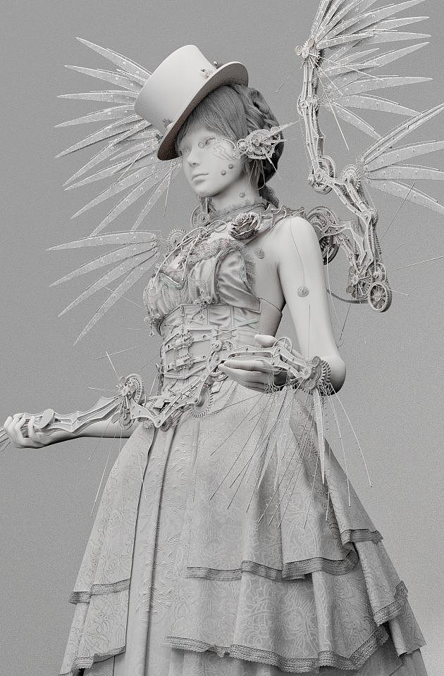 时间之女 cg角色全流程建模