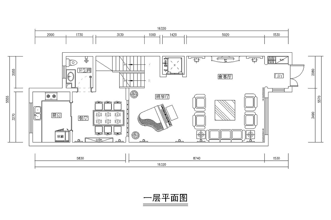 大连装修案例-曼哈顿-简欧-380㎡