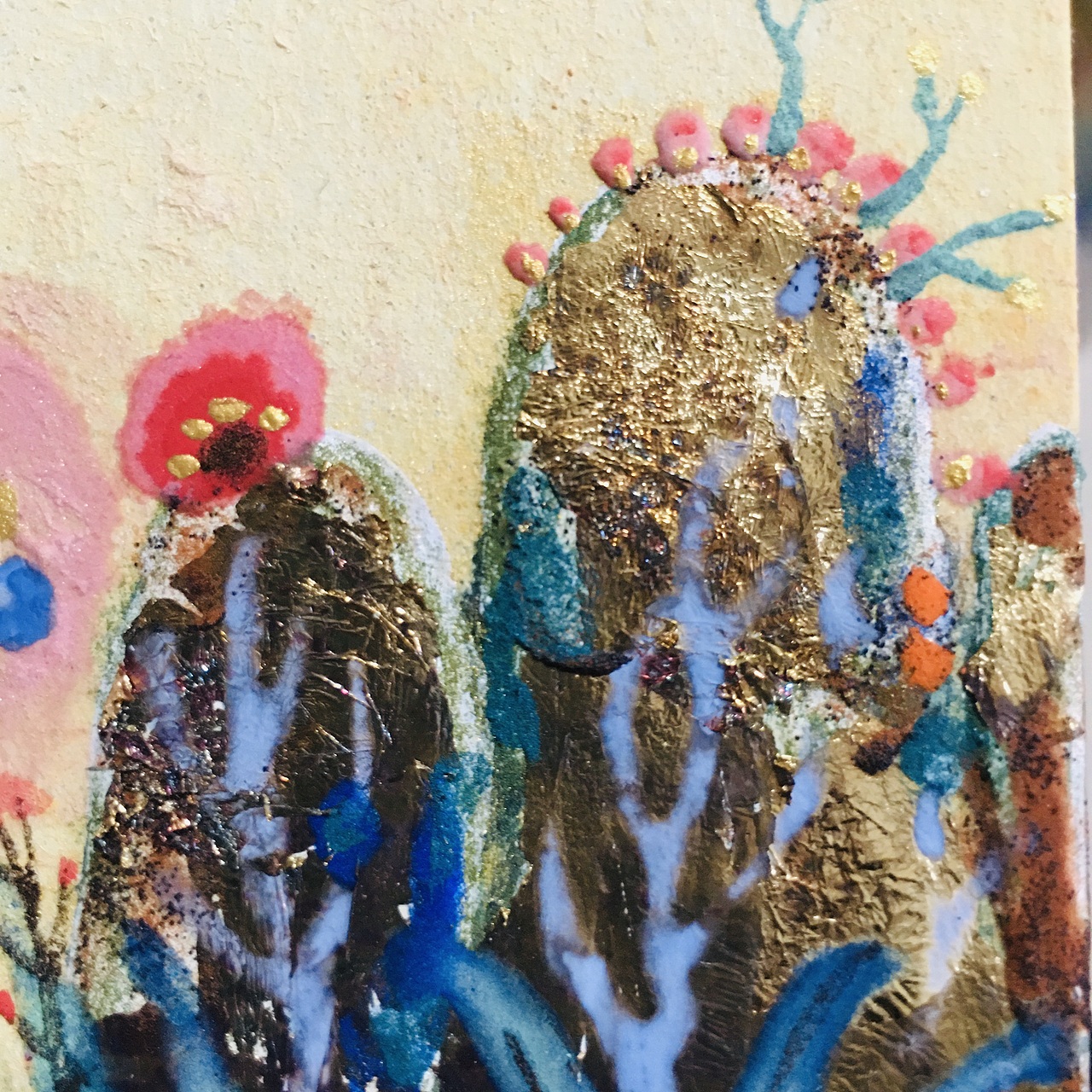 岩彩《乱花渐欲迷人眼》（图ZMzA0NjM4MjI4） - 艺术插画 - 站酷设计师亦芦花原创素材 - 站酷ZCOOL