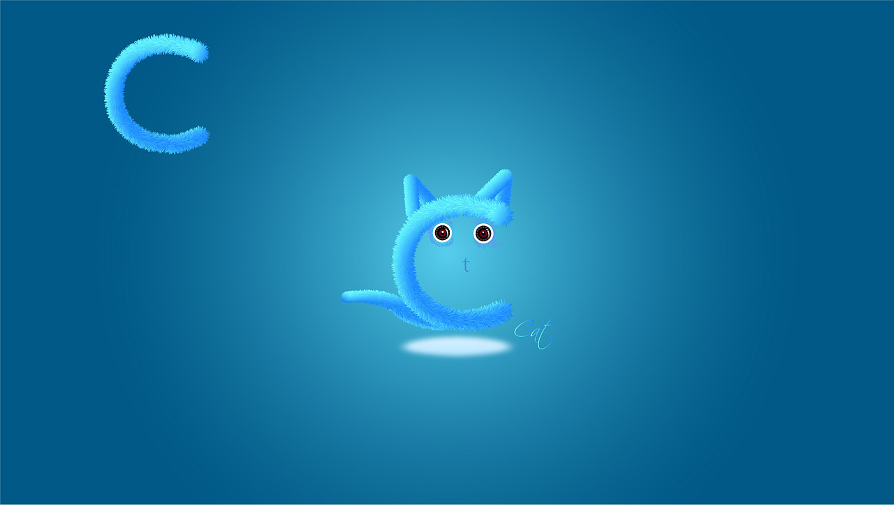 AI混合艺术/ 系列毛绒字体