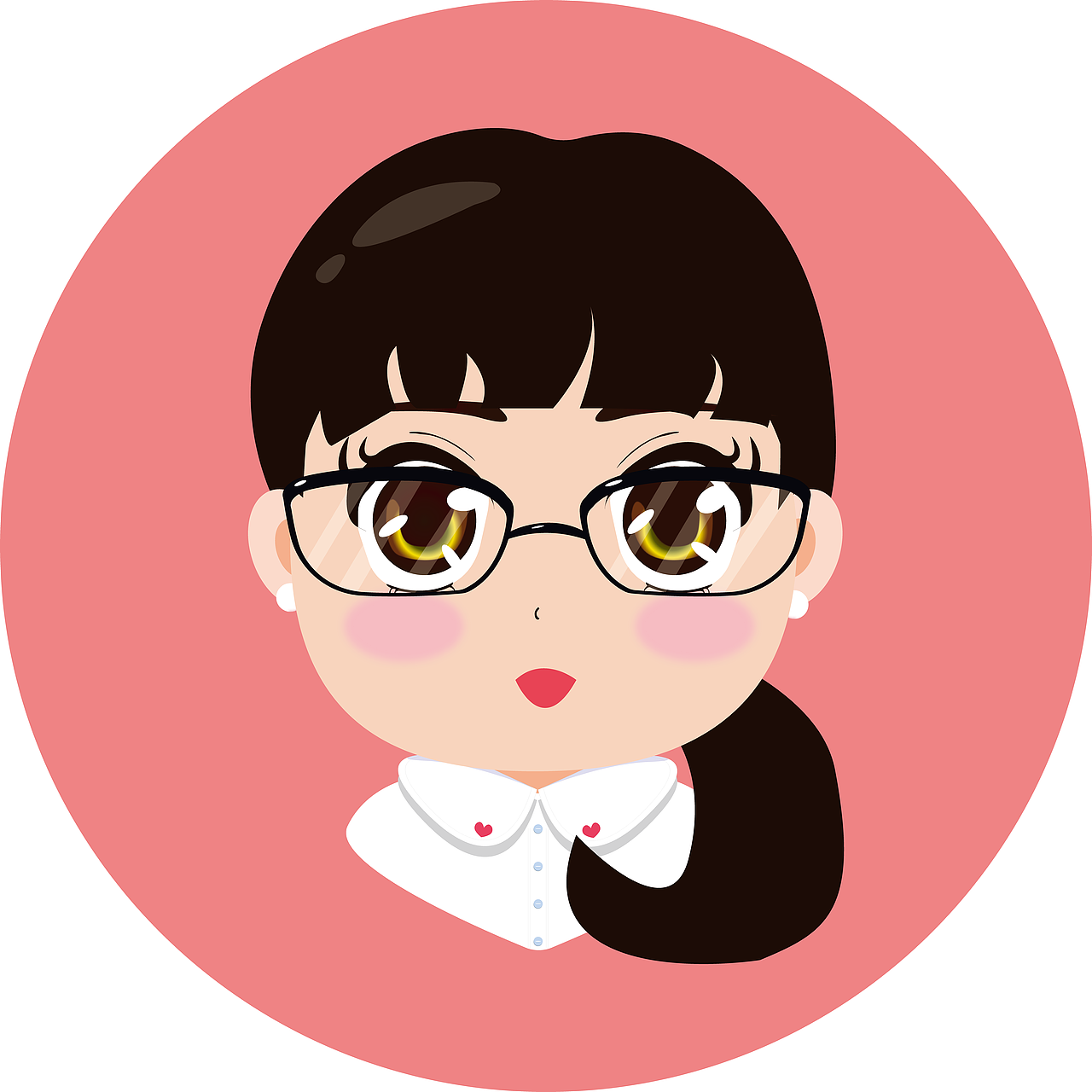 可爱q版人物头像设计