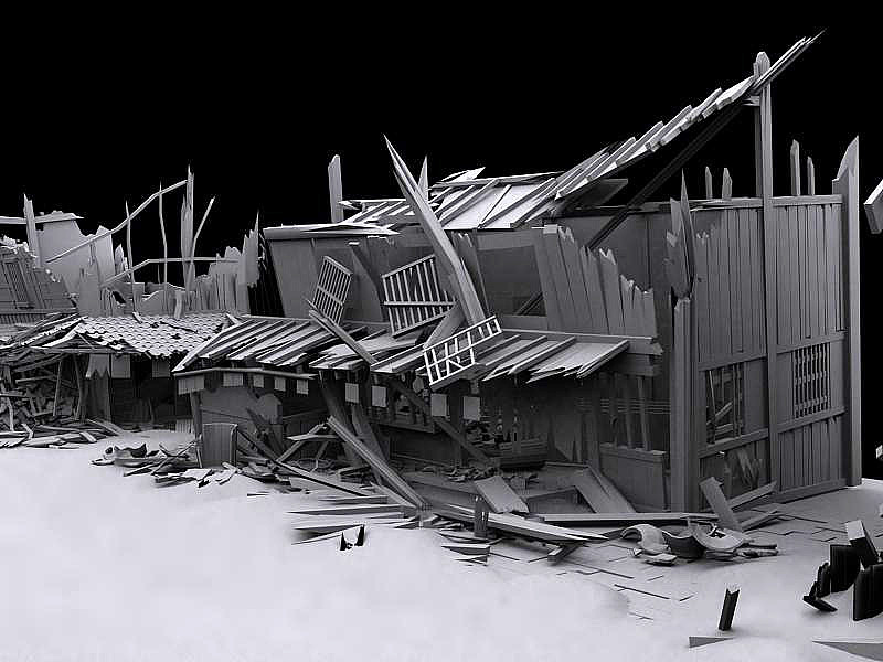 日本游戏破旧房屋