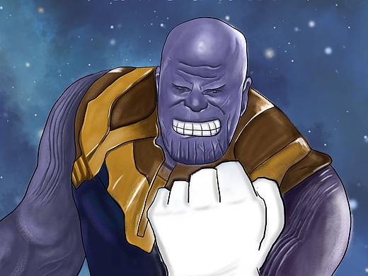 复仇者联盟之灭霸商业插画