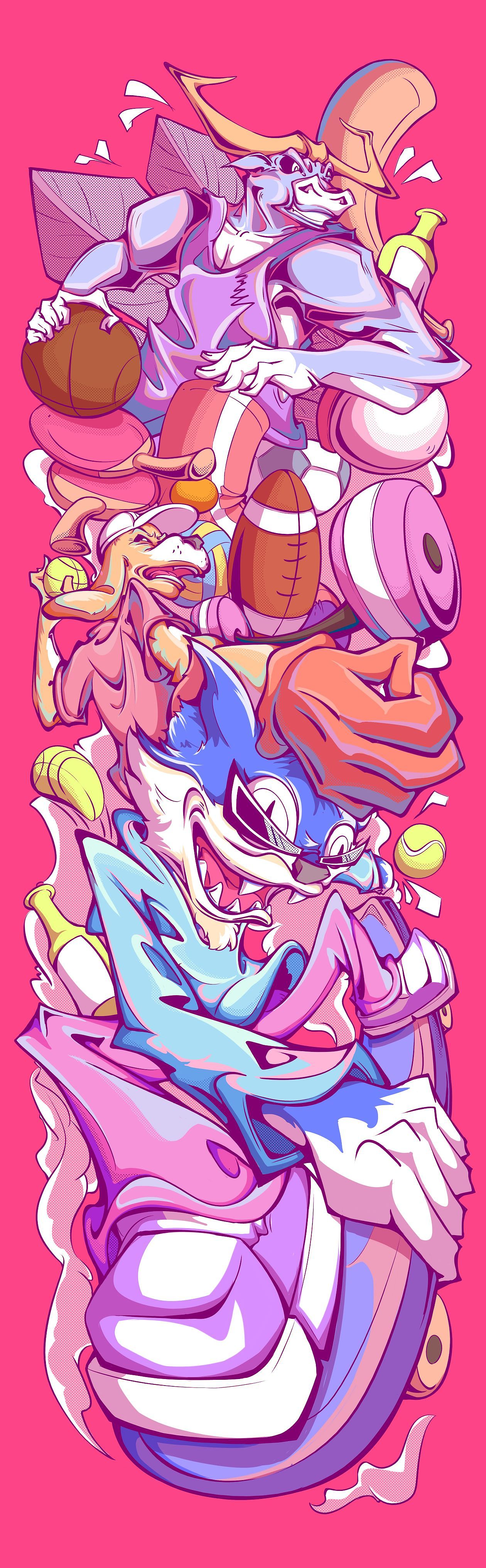 涂鸦画风——插画设计