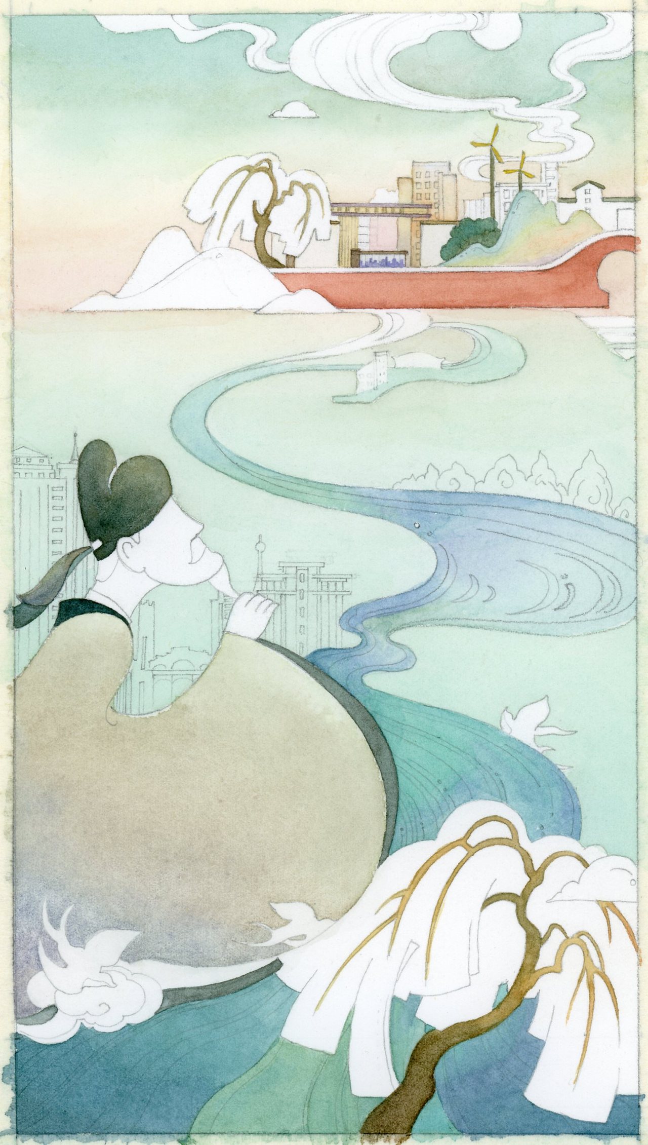 清明节气插画。（图ZMjUxNjI5ODE2） - 商业插画 - 站酷设计师yuki201472原创素材 - 站酷ZCOOL