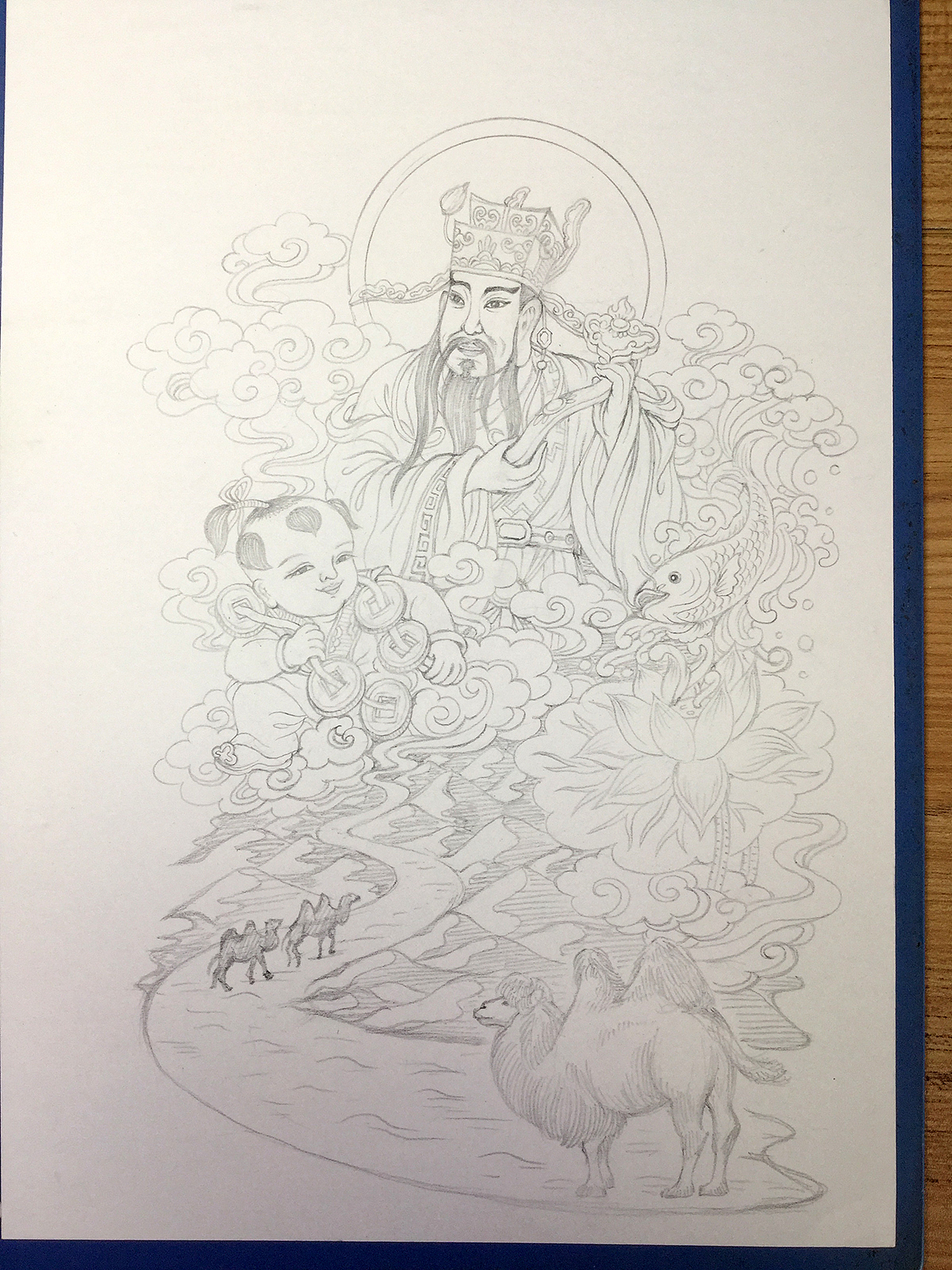 《财神、童子与丝路黄金茶》