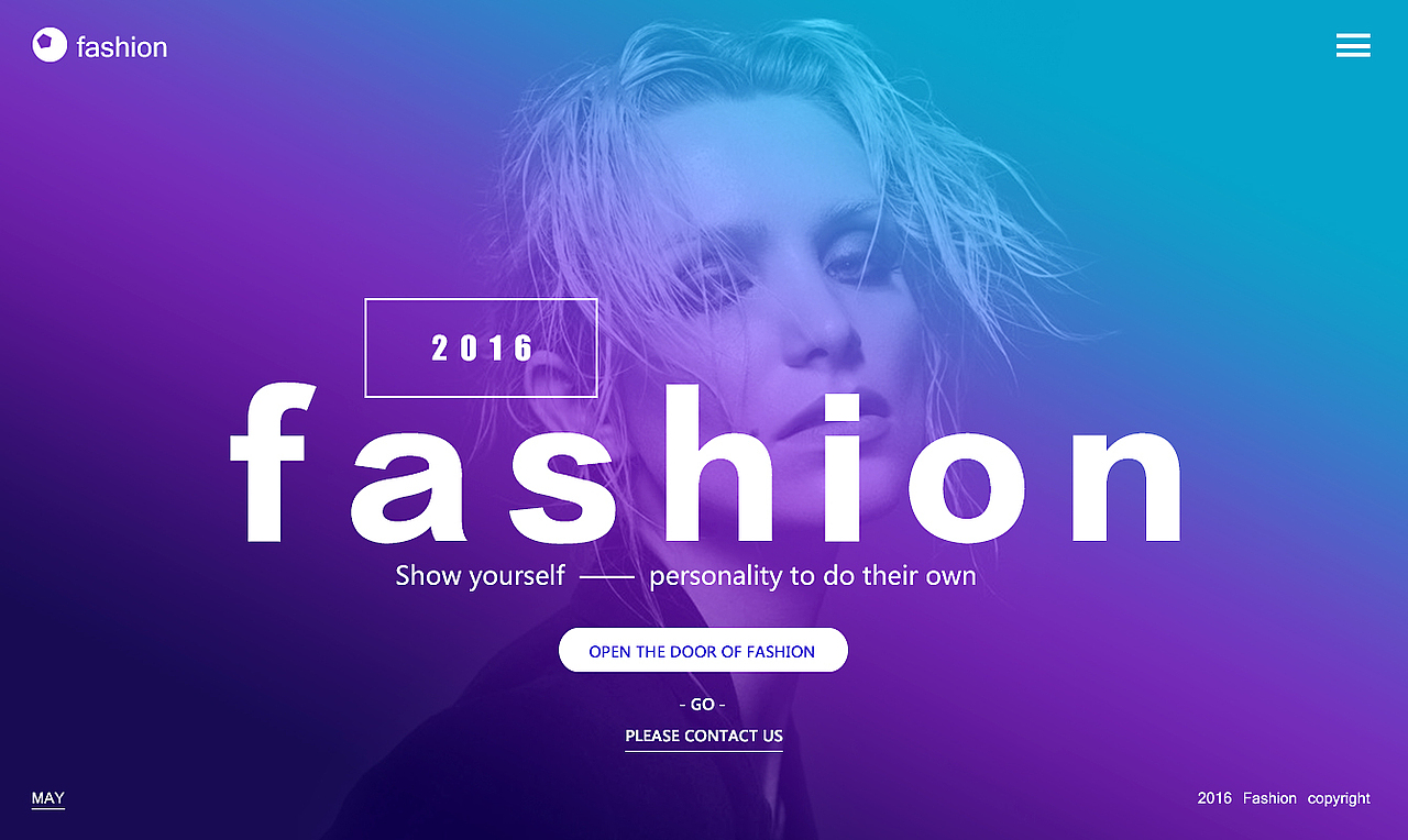 单页式网页习作