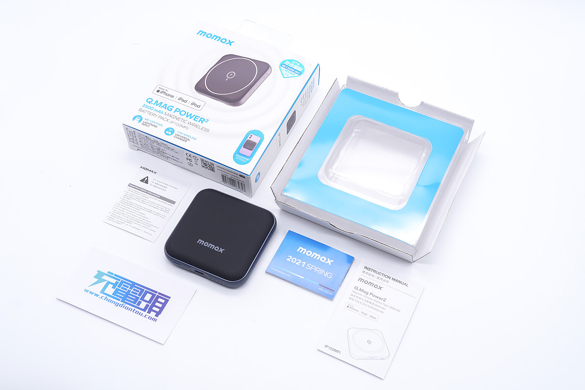 MOMAX MagSafe 磁吸无线充电宝3500mAh 评测