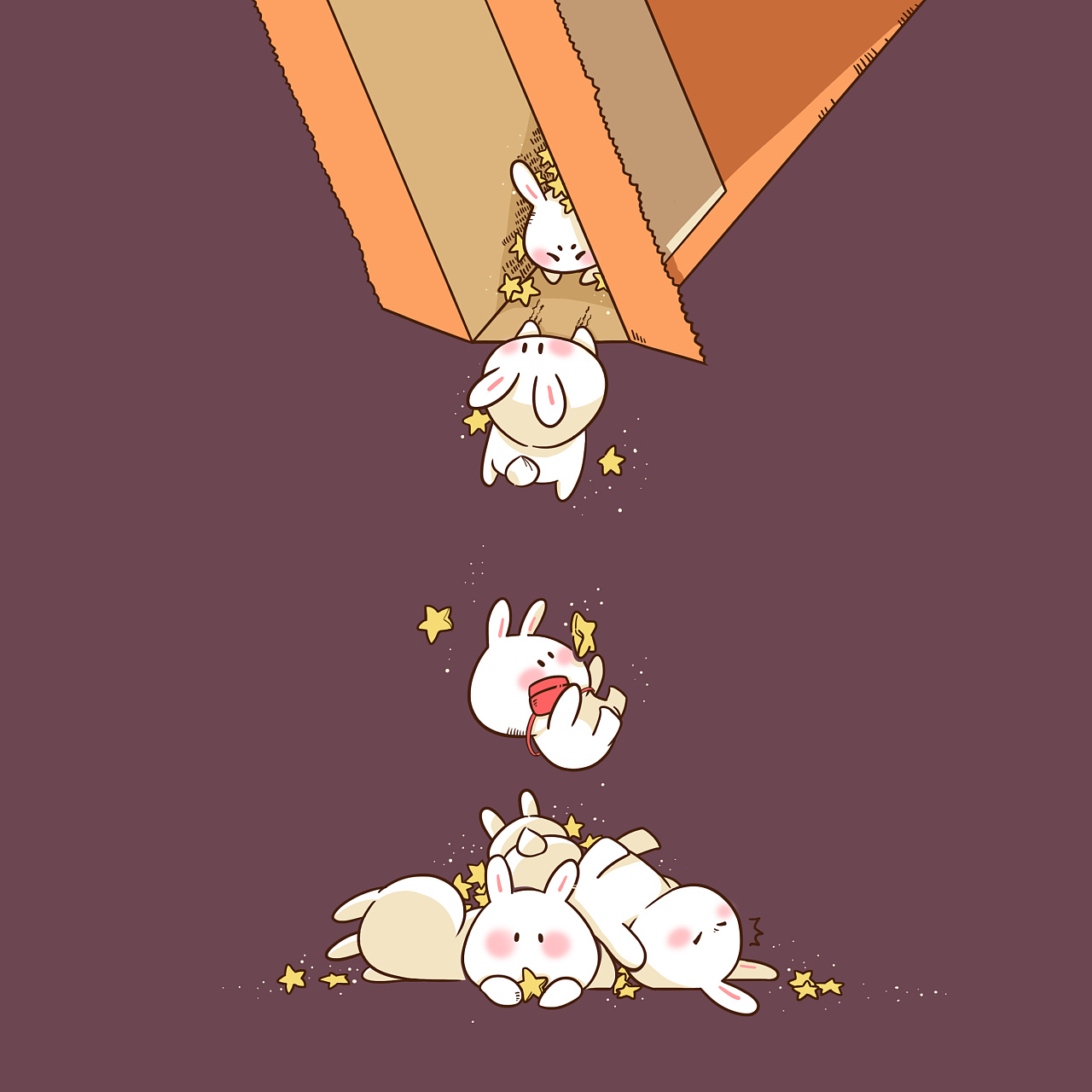 胖兔子粥粥同人作品