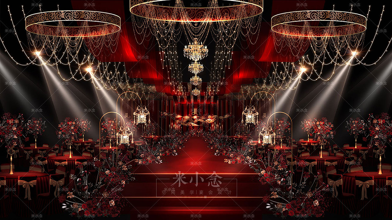 红金色婚礼手绘过程（图ZMjM4NjMwOTg4） - 舞台美术 - 站酷设计师0米小念0原创素材 - 站酷ZCOOL