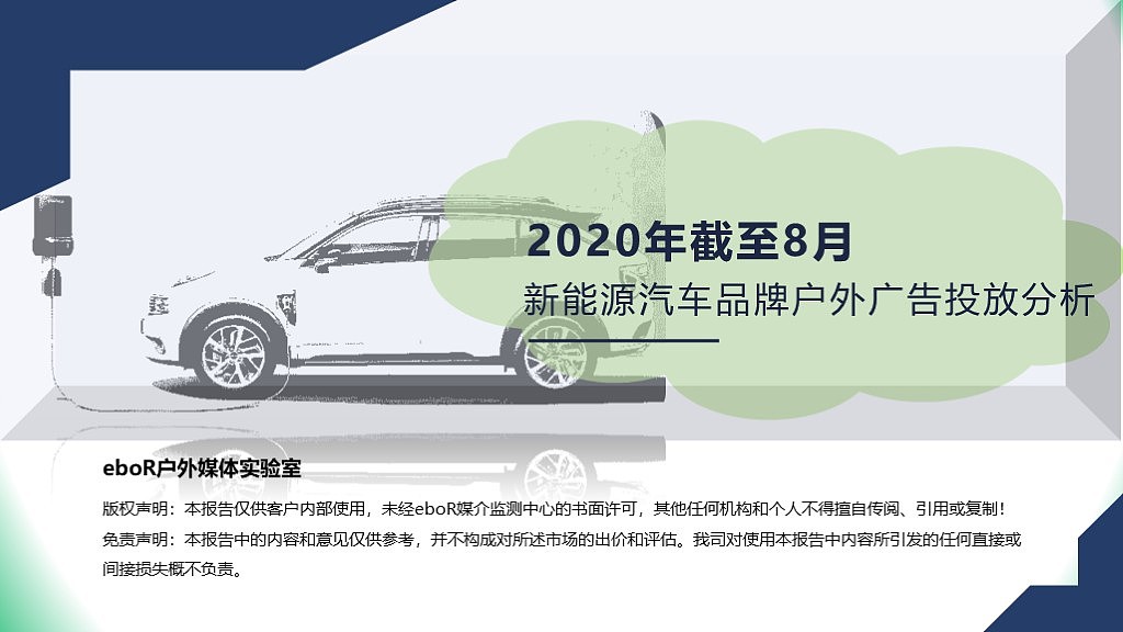 2020新能源汽车广告投放分析报告的banner设计图