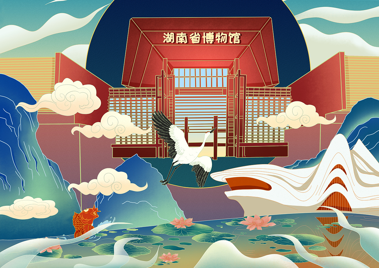 海报一个男朋友给对象的惊喜场景插画渴望重生的自己标签城市插画长沙