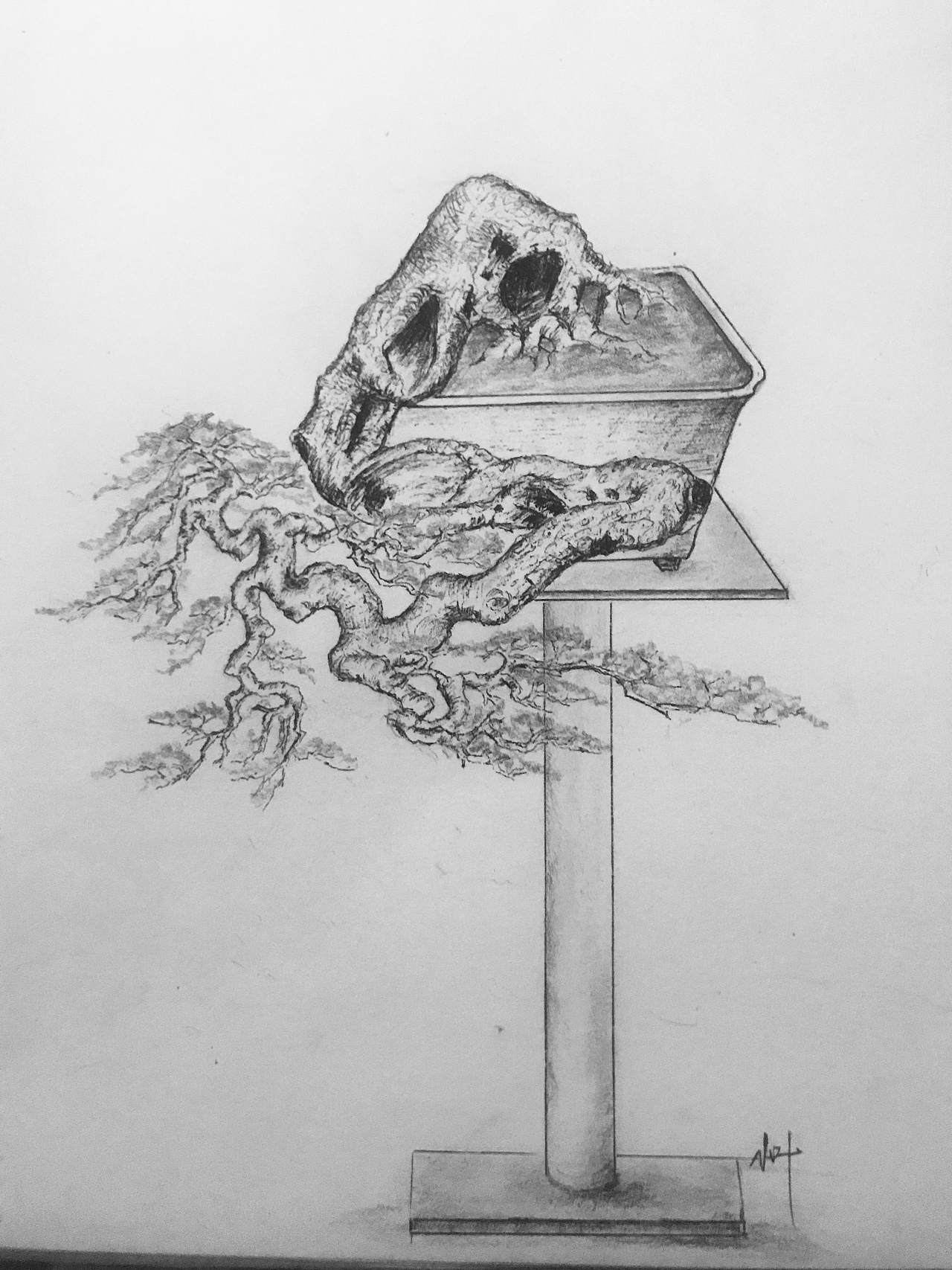 手绘盆景（图ZMjUzMzMxOTYw） - 绘画 - 站酷设计师Z75835907原创素材 - 站酷ZCOOL