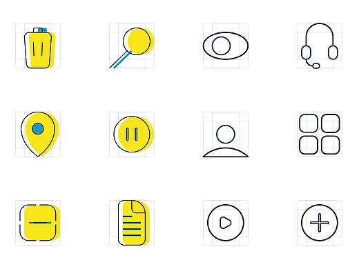 卡通风功能图标