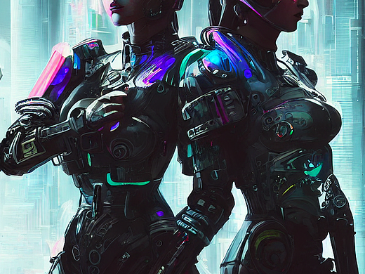 #AI创作实验室#身披战甲少女