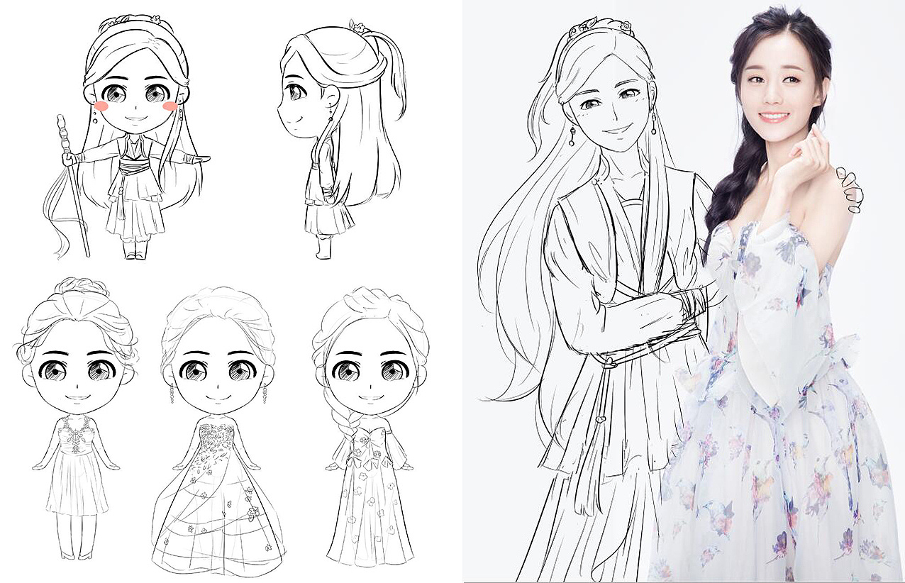 李一桐黄蓉q版形象