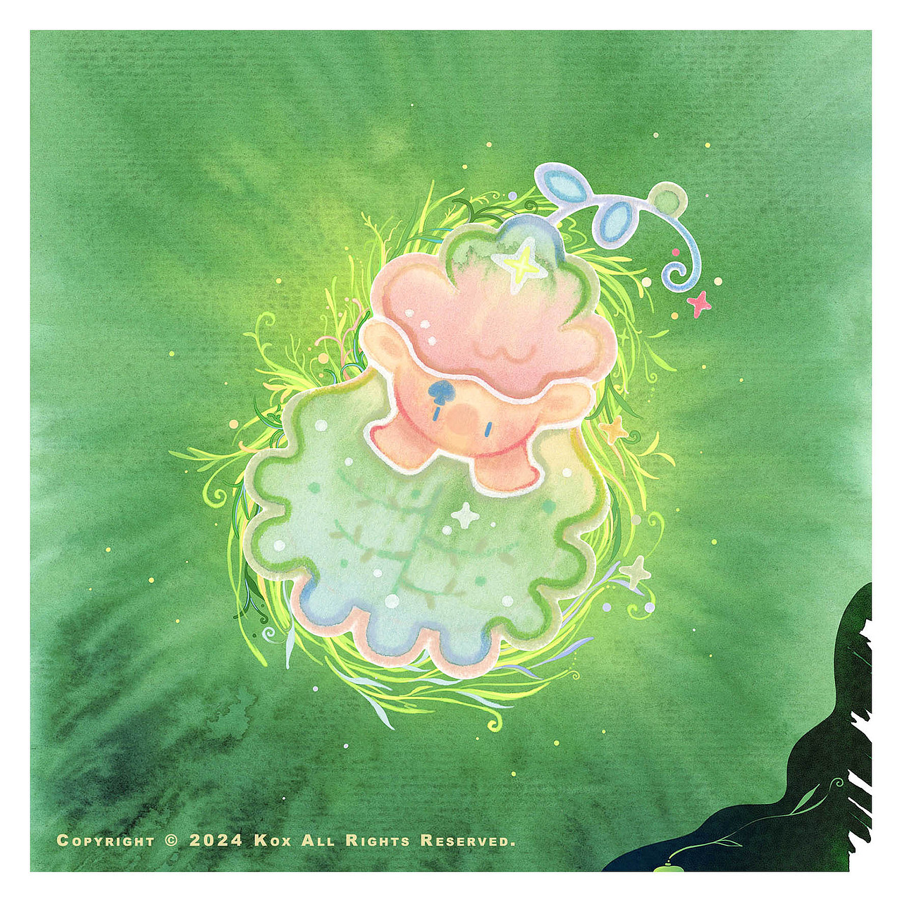 空氣牧場·花葉云（圖ZMzY4MTYwNDA4） - 藝術(shù)插畫 - 站酷設(shè)計師Kox豪爍郎原創(chuàng)素材 - 站酷ZCOOL