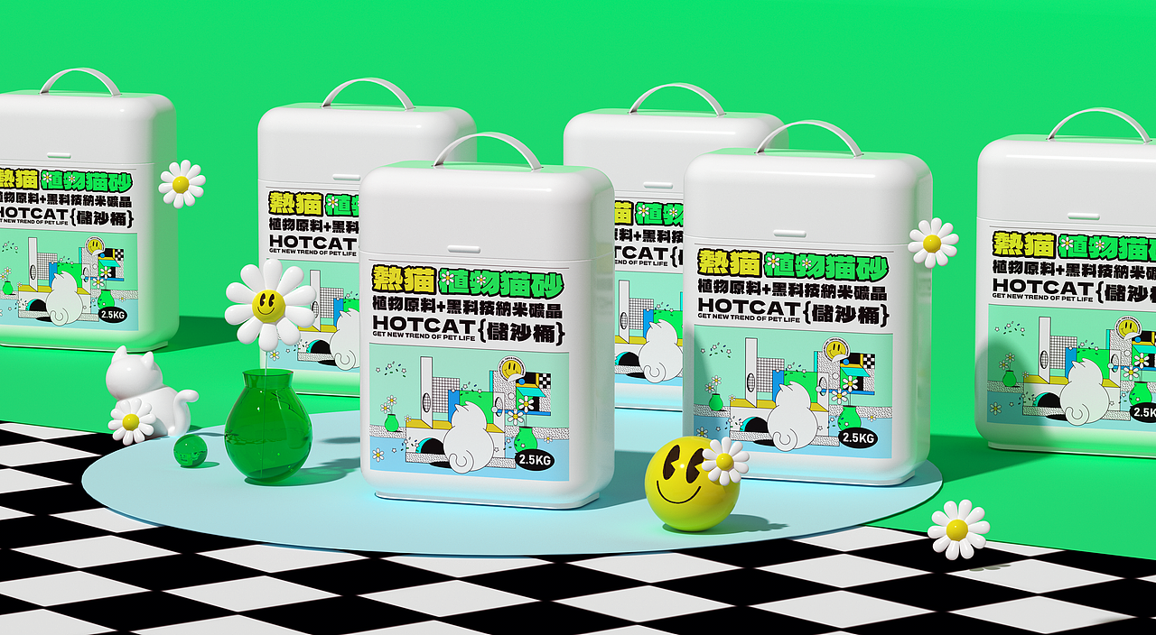 #创作加油站#热猫猫砂包装设计（图ZMzEyNTMxODIw） - 包装 - 站酷设计师A10視覺原创素材 - 站酷ZCOOL
