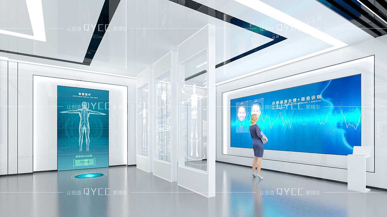智能智造企业展厅（图ZMzQ2NjMxMTMy） - 展陈设计 - 站酷设计师展厅设计展馆设计原创素材 - 站酷ZCOOL