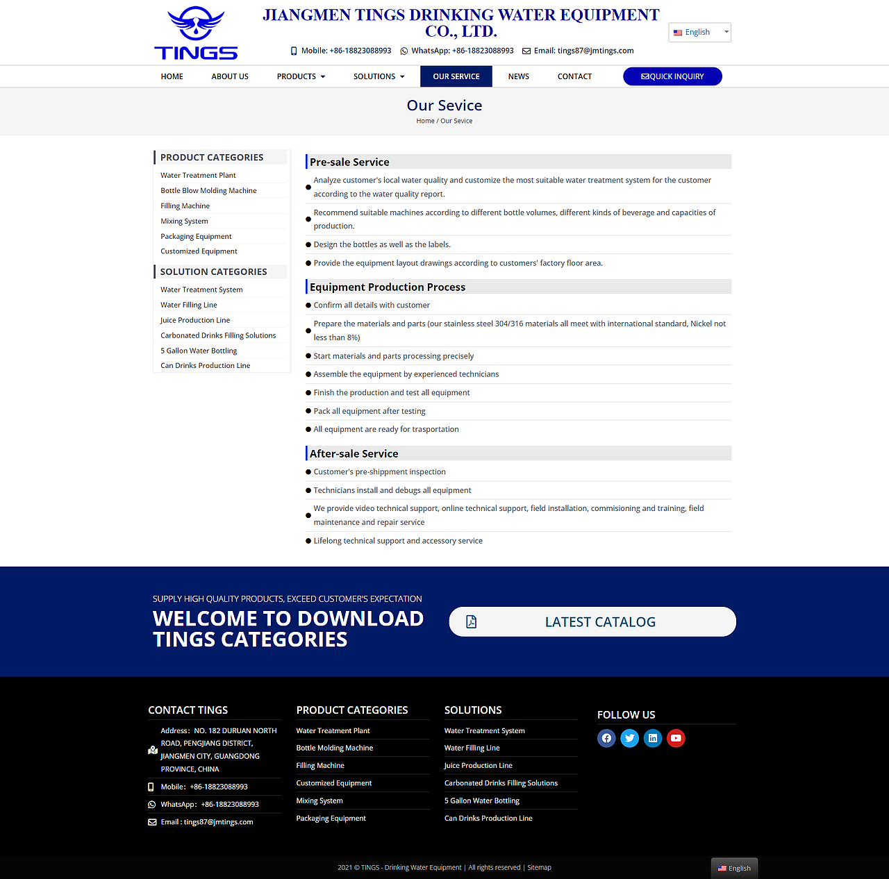 WordPress建站：瓶子制造设备厂家外贸网站案例分享（图ZMzQzMzkyNjY0） - 企业官网 - 站酷设计师哟派出海原创素材 - 站酷ZCOOL