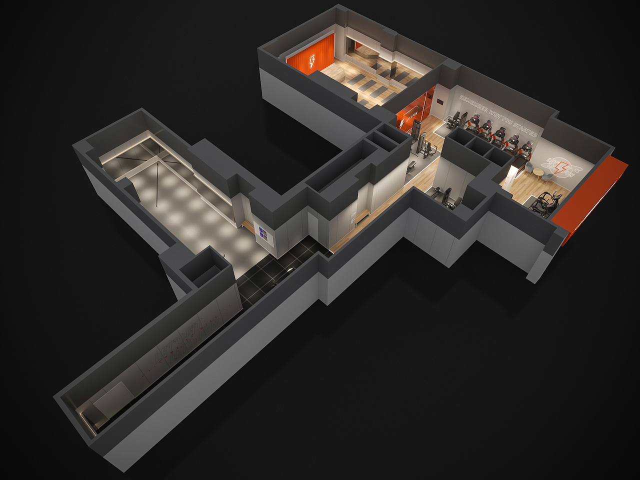 24小时健身房（图ZMzQxNTM5MDEy） - 商业空间设计 - 站酷设计师Cyndee黄原创素材 - 站酷ZCOOL