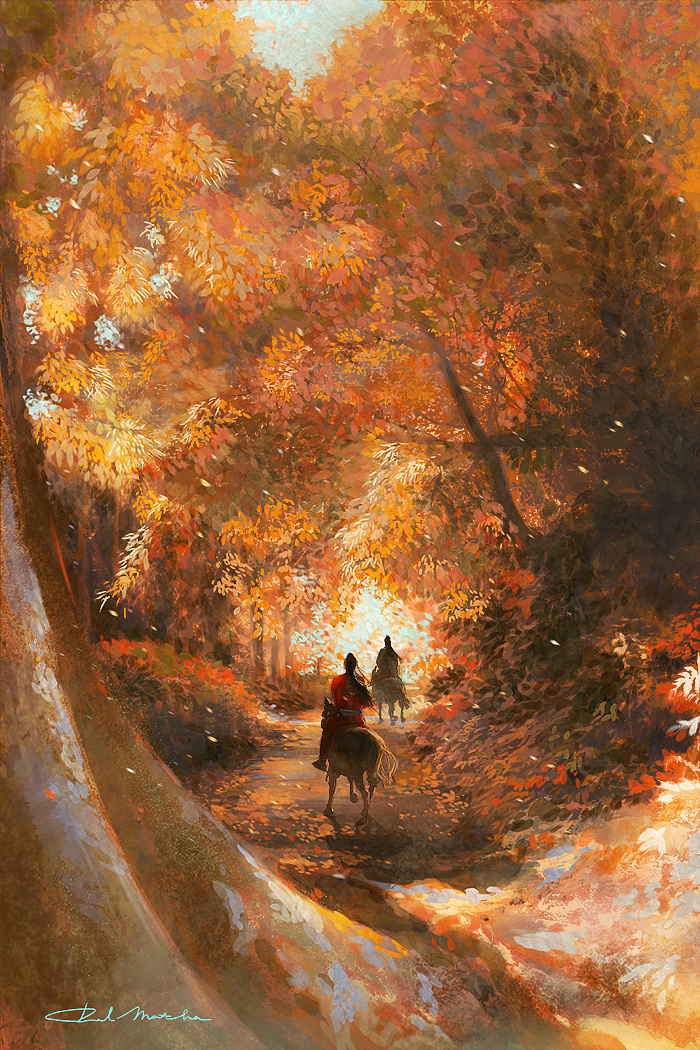 人间灯火 尘缘落叶|插画|艺术插画|redmatcha_ - 原创作品 - 站酷