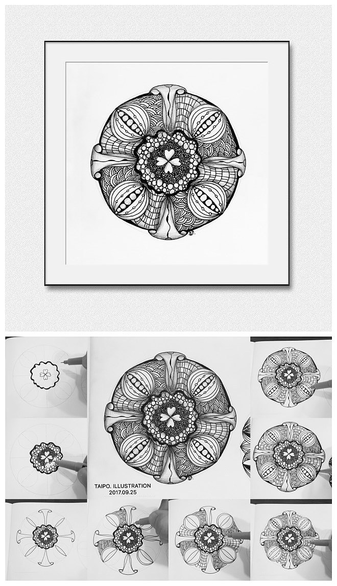 黑白插画设计（图ZOTM0MDY5MDg=） - 绘画 - 站酷设计师太婆原创素材 - 站酷ZCOOL